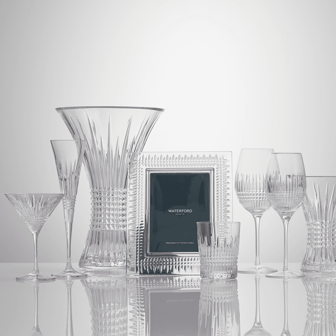 WATERFORD LISMORE DIAMOND DOUBLE OLD FASHIONED - SET OF 2