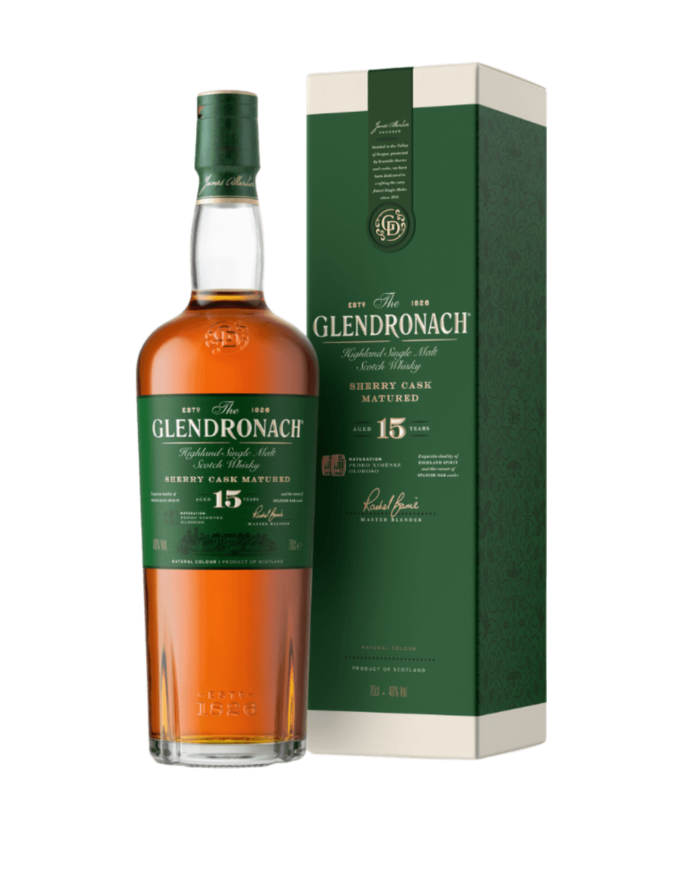 THE GLENDRONACH 15 YEAR OLD SINGLE MALT SCOTCH WHISKY