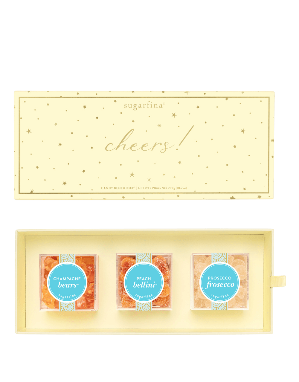 SUGARFINA CHEERS 3 PIECE CANDY BENTO BOX