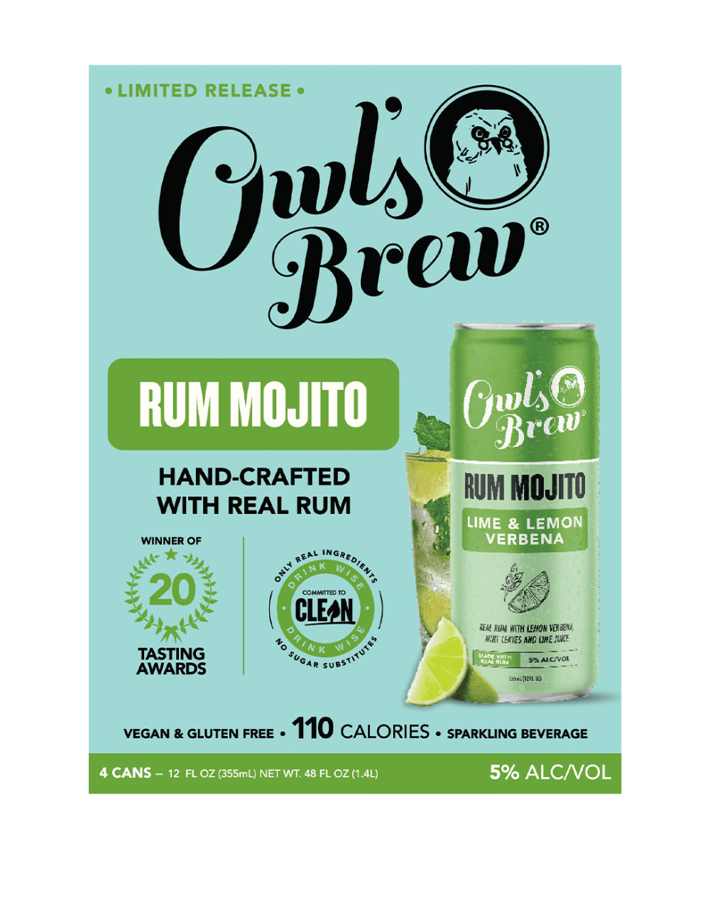 OWL'S BREW RUM MOJITO COCKTAIL