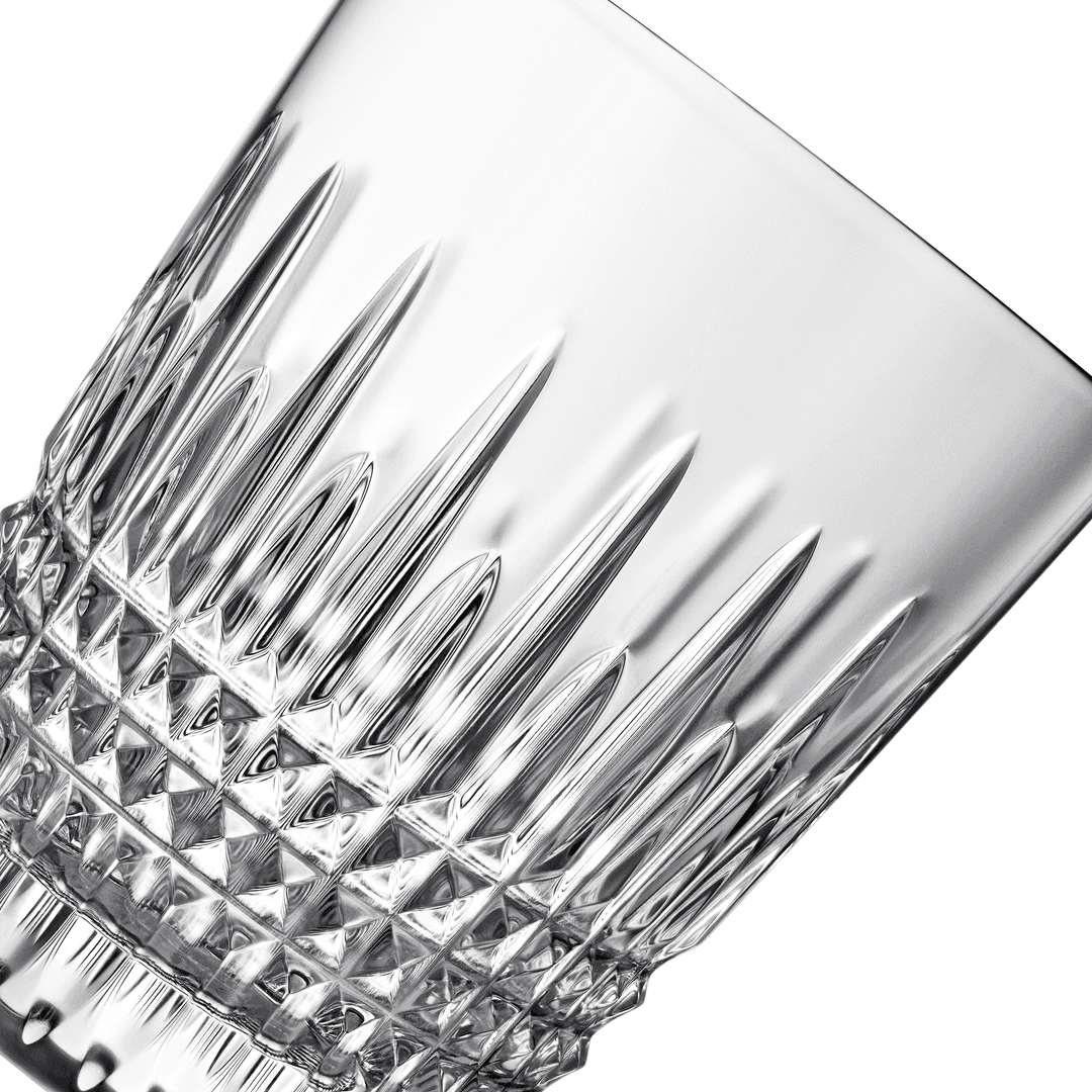 WATERFORD LISMORE DIAMOND DOUBLE OLD FASHIONED - SET OF 2