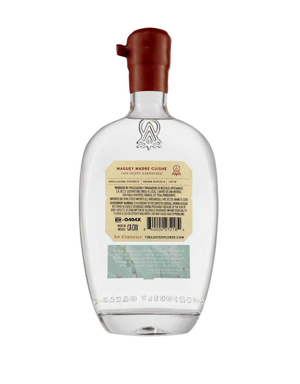 THE LOST EXPLORER MEZCAL RESERVA DEL MAESTRO MADRE CUISHE