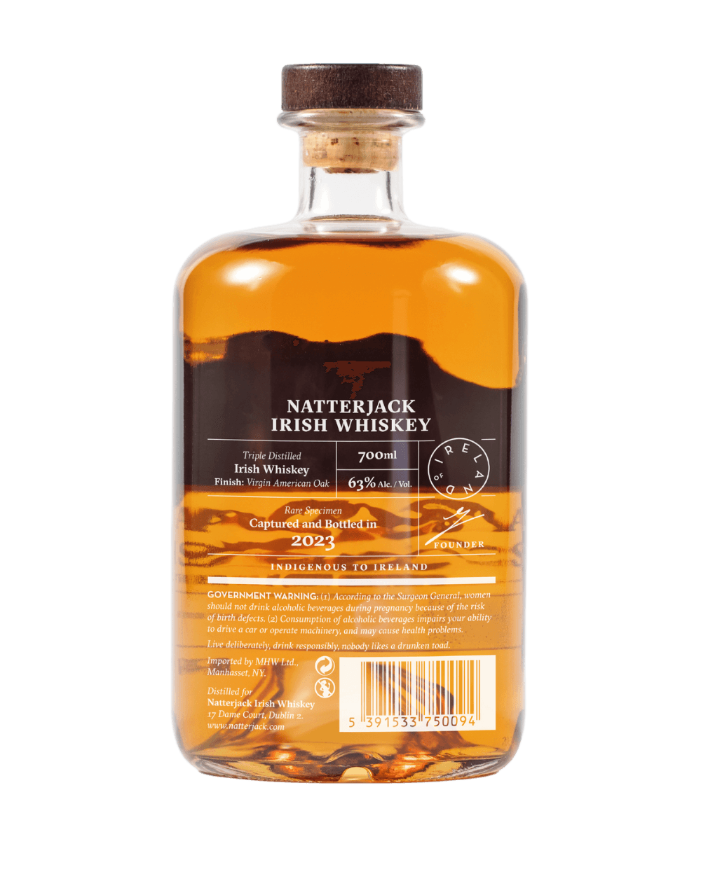 NATTERJACK IRISH WHISKEY CASK STRENGTH
