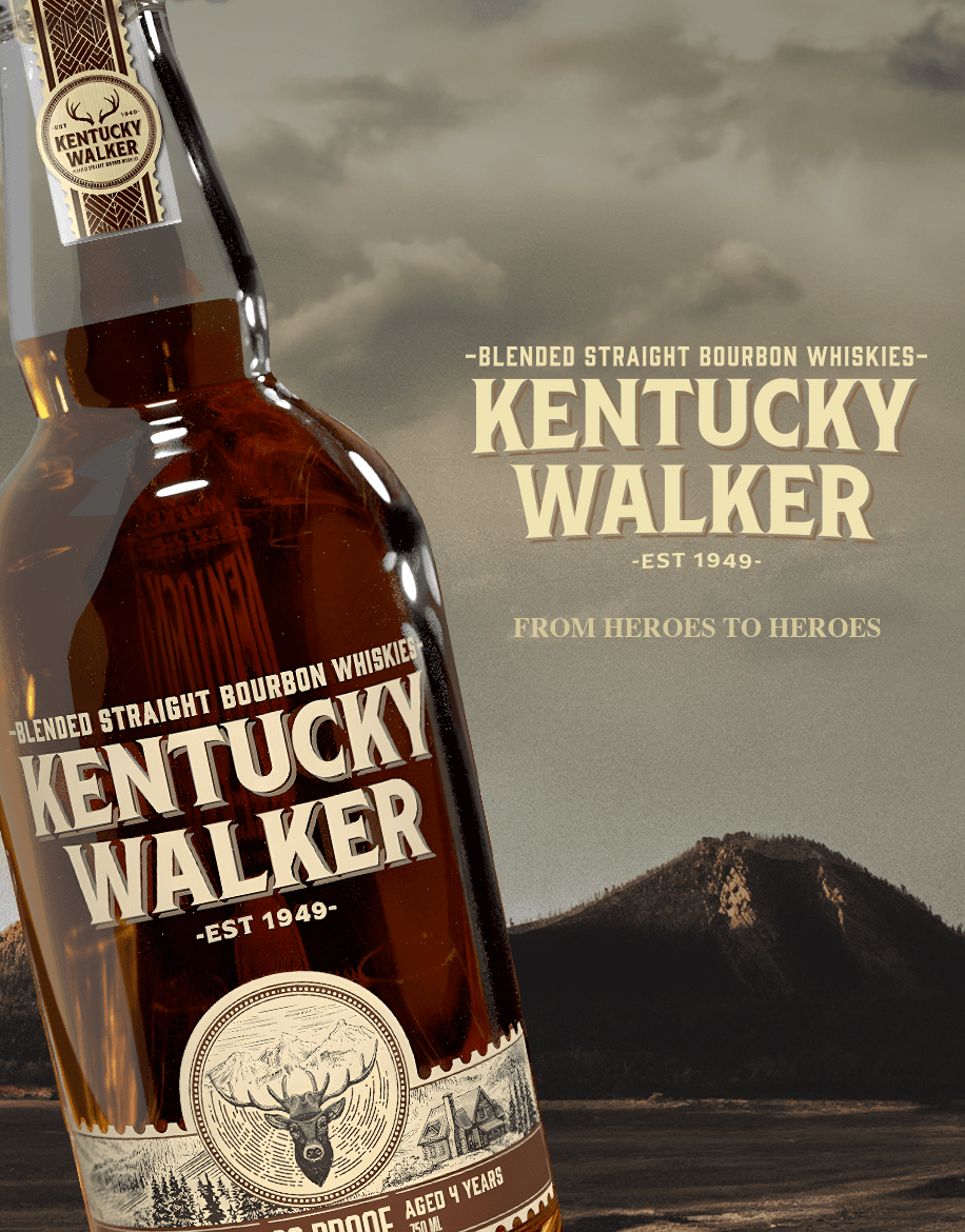 KENTUCKY WALKER BOURBON® WHISKEY 86 PROOF