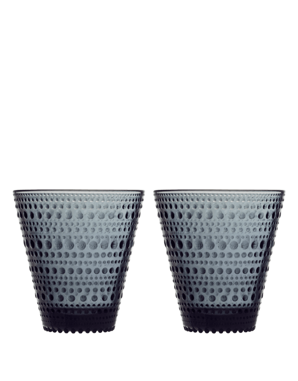 IITTALA KASTEHELMI 10.14 OZ. TUMBLER SET- DARK GREY