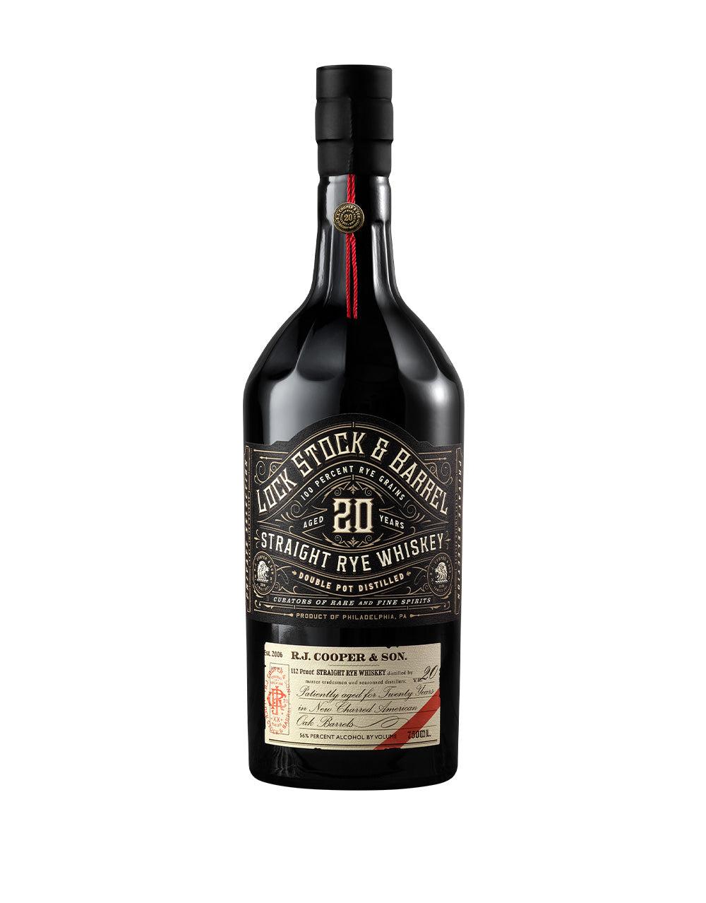 LOCK STOCK BARREL 20 YEAR STRAIGHT RYE WHISKEY