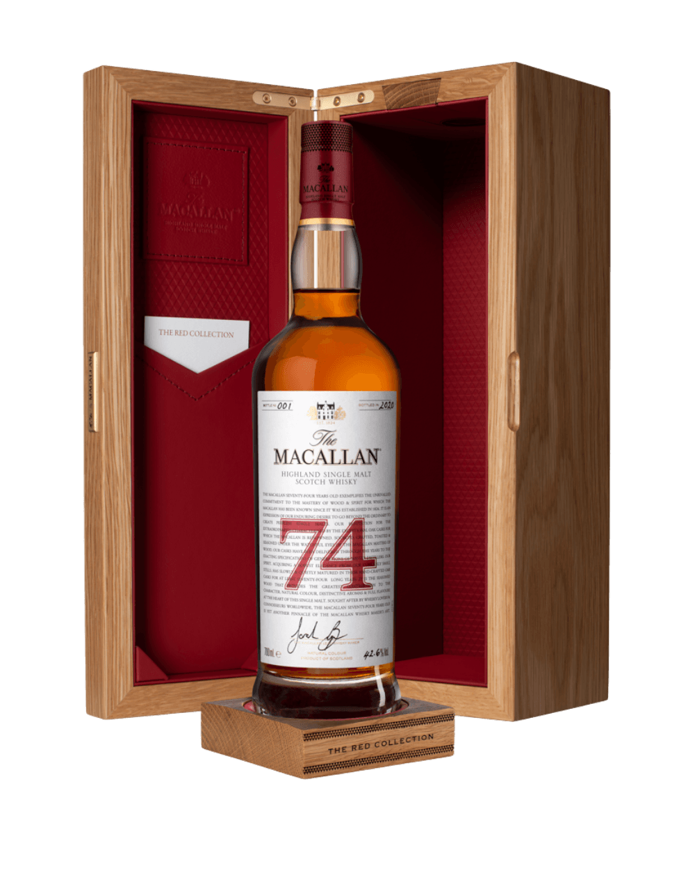 THE MACALLAN RED COLLECTION 74 YEARS OLD