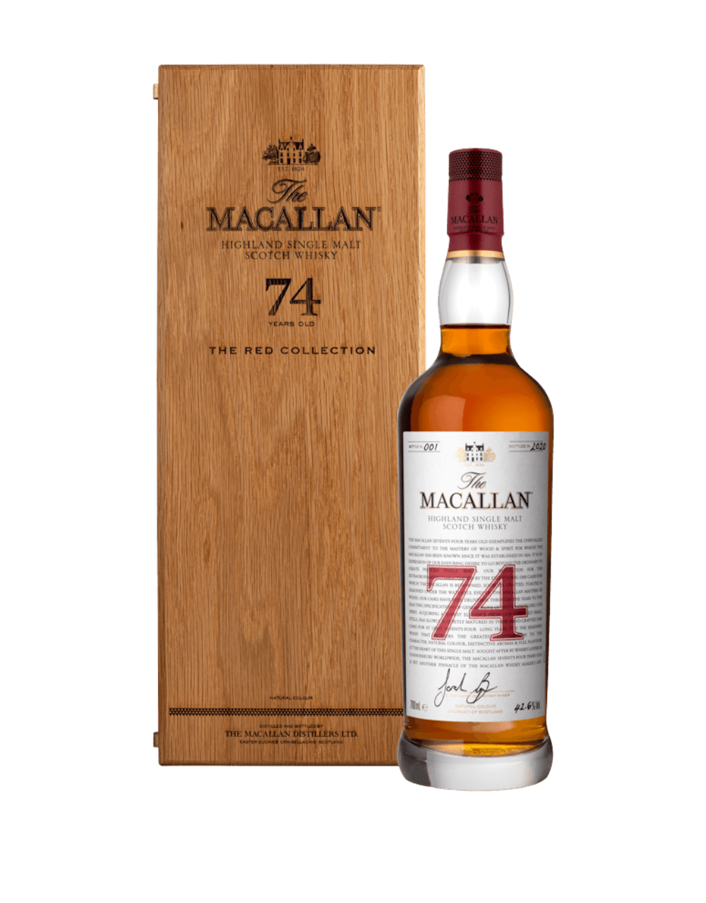 THE MACALLAN RED COLLECTION 74 YEARS OLD