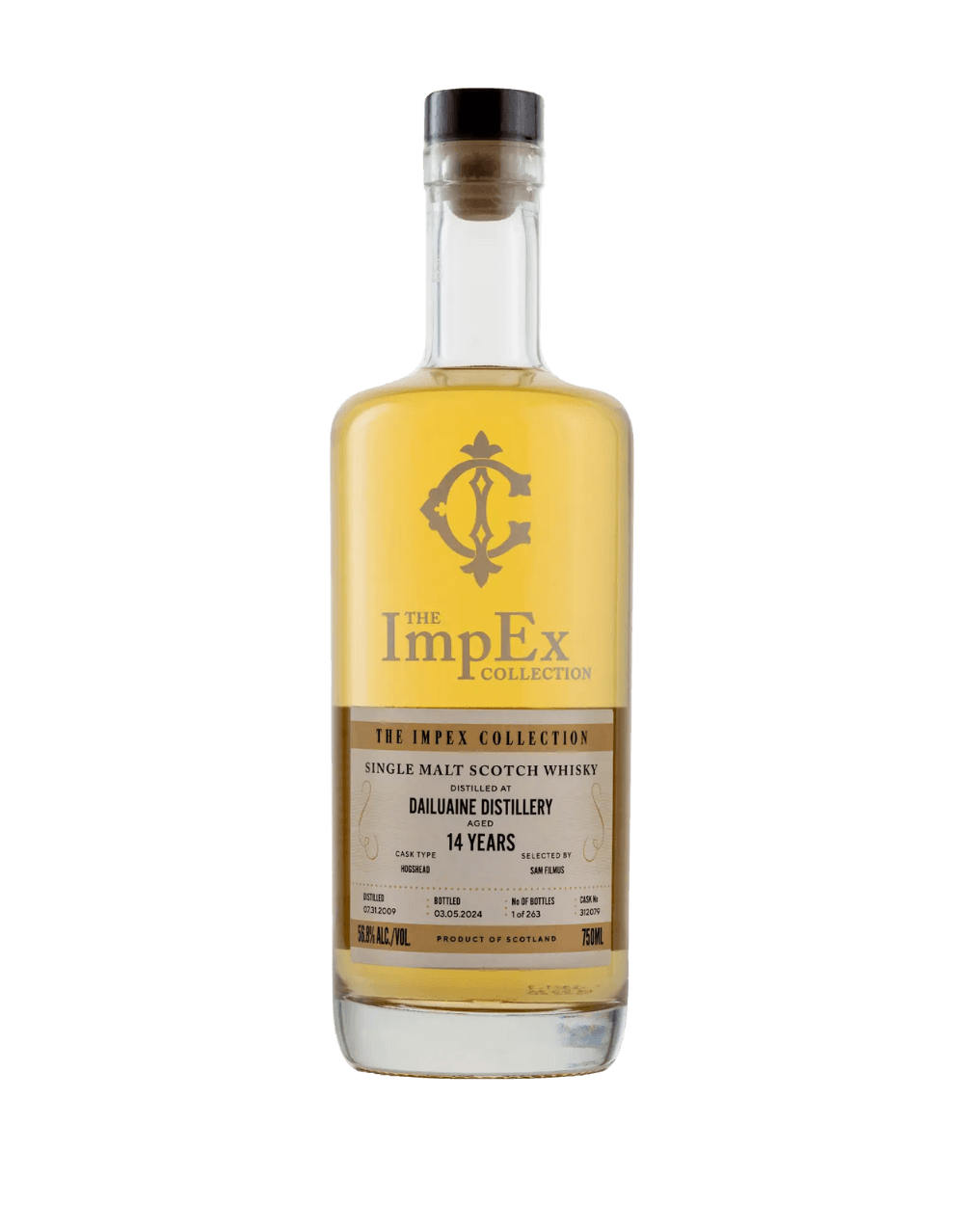 THE IMPEX COLLECTION 2009 14 YEAR OLD DAILUAINE SINGLE CASK #312079